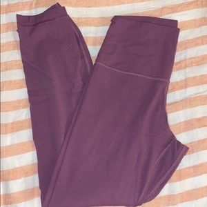 Purple lululemon align leggings size 6 25”